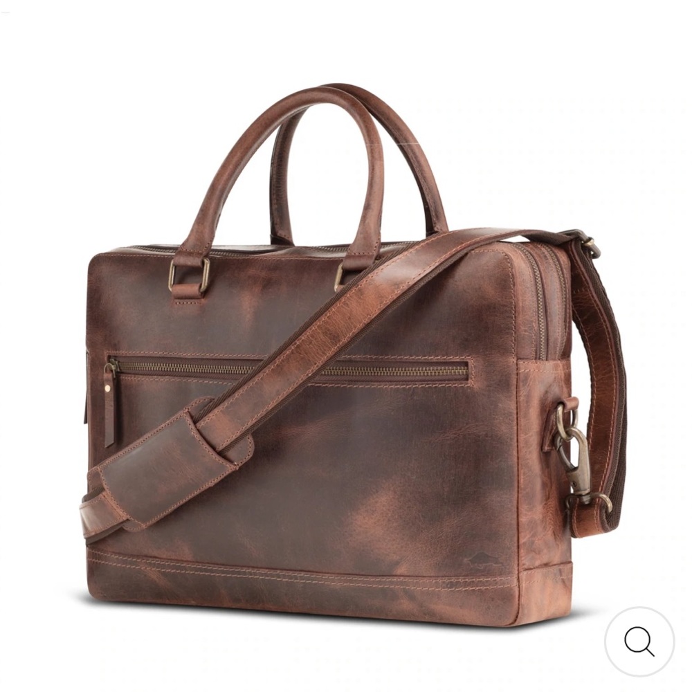 Levinson leather briefcase